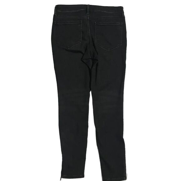 Athleta Sculptek Ultra Skinny Jeans, Size 4P. Grey Carbon Wash, near black. Zip - Picture 11 of 16